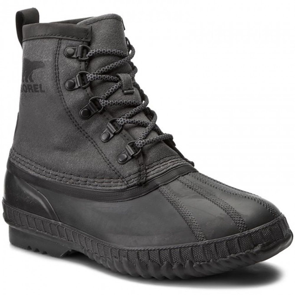 Sorel men’s grey black high top waterproof boots